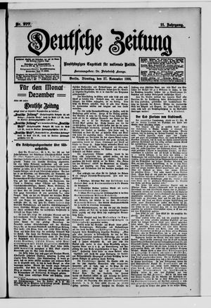 Deutsche Zeitung vom 27.11.1906