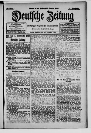 Deutsche Zeitung vom 16.12.1906