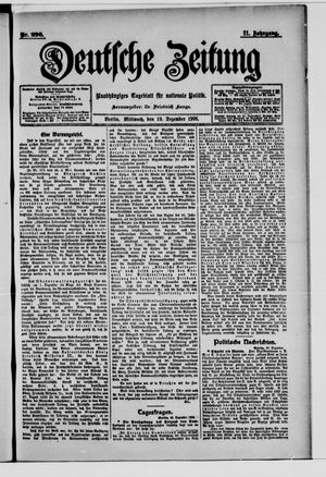 Deutsche Zeitung vom 19.12.1906