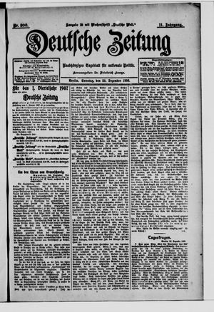 Deutsche Zeitung on Dec 23, 1906