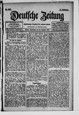 Deutsche Zeitung on Dec 29, 1906
