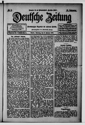 Deutsche Zeitung vom 06.01.1907