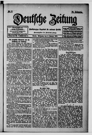 Deutsche Zeitung vom 09.01.1907