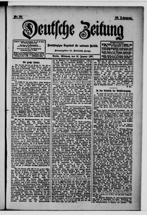 Deutsche Zeitung on Jan 16, 1907