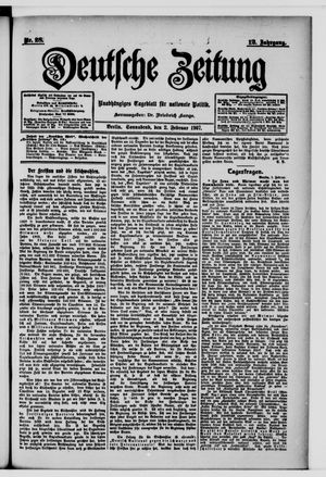 Deutsche Zeitung vom 02.02.1907