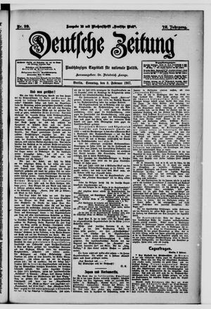 Deutsche Zeitung vom 03.02.1907