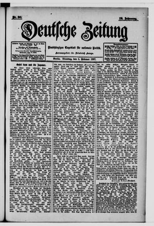 Deutsche Zeitung vom 05.02.1907