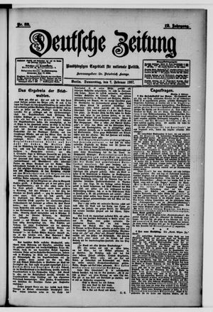 Deutsche Zeitung vom 07.02.1907