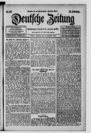 Deutsche Zeitung vom 10.02.1907