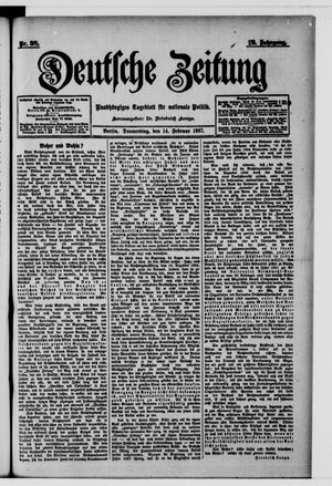 Deutsche Zeitung vom 14.02.1907