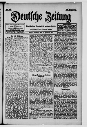 Deutsche Zeitung on Feb 19, 1907