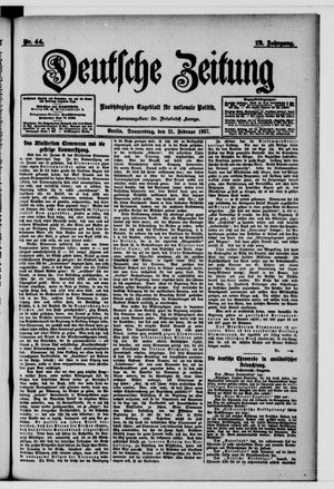 Deutsche Zeitung vom 21.02.1907