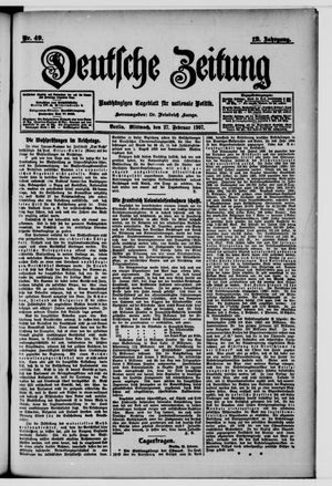 Deutsche Zeitung vom 27.02.1907