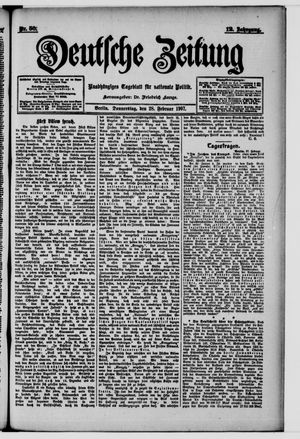 Deutsche Zeitung on Feb 28, 1907