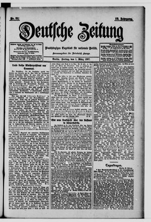 Deutsche Zeitung vom 01.03.1907