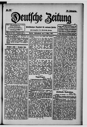 Deutsche Zeitung on Mar 2, 1907