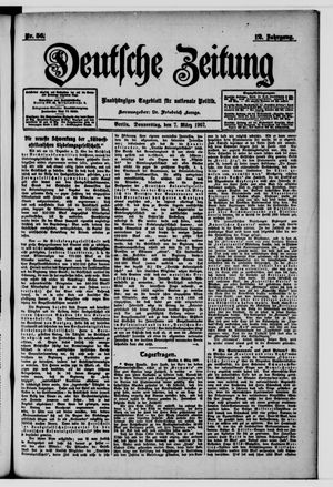 Deutsche Zeitung vom 07.03.1907