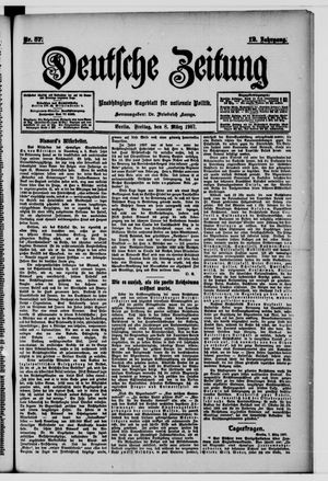 Deutsche Zeitung on Mar 8, 1907