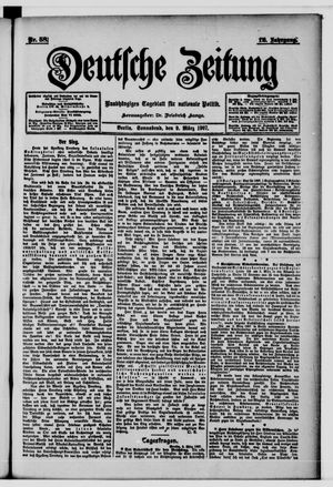 Deutsche Zeitung on Mar 9, 1907
