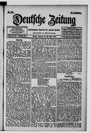 Deutsche Zeitung on Mar 22, 1907
