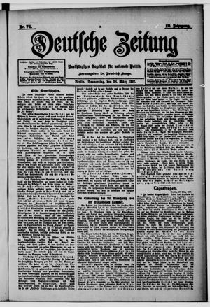 Deutsche Zeitung on Mar 28, 1907