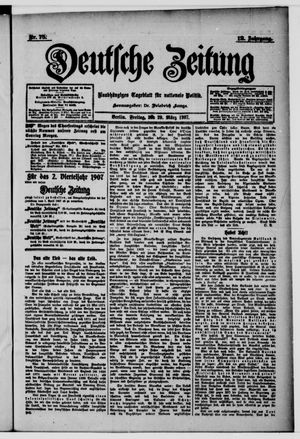 Deutsche Zeitung vom 29.03.1907