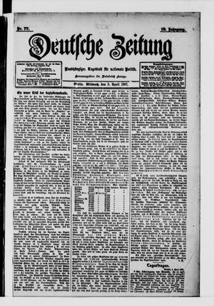 Deutsche Zeitung on Apr 3, 1907