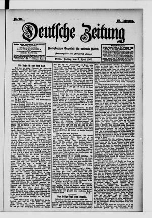 Deutsche Zeitung vom 05.04.1907