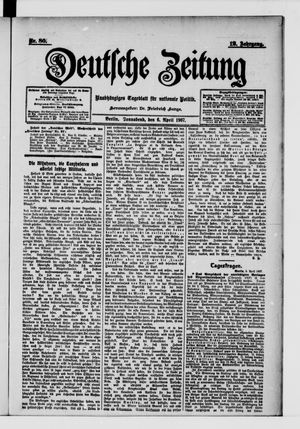 Deutsche Zeitung vom 06.04.1907