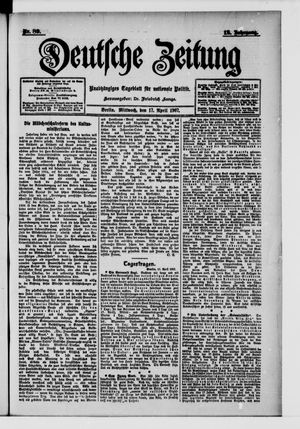 Deutsche Zeitung on Apr 17, 1907