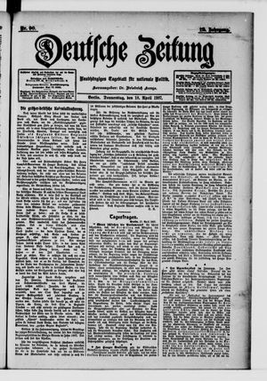 Deutsche Zeitung on Apr 18, 1907