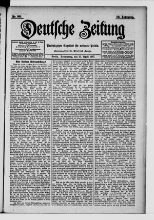 Deutsche Zeitung on Apr 25, 1907