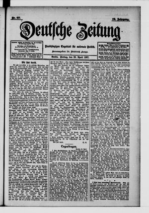 Deutsche Zeitung on Apr 26, 1907