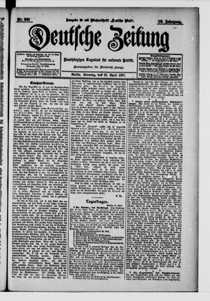Deutsche Zeitung vom 28.04.1907