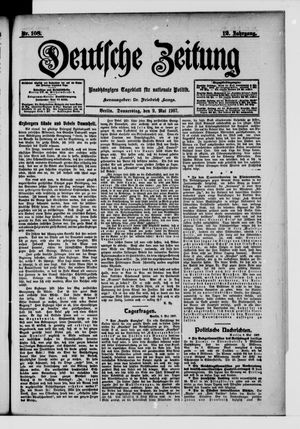 Deutsche Zeitung vom 09.05.1907
