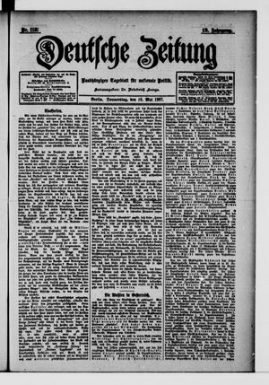 Deutsche Zeitung vom 16.05.1907