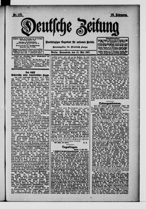 Deutsche Zeitung vom 18.05.1907