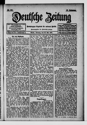 Deutsche Zeitung on May 26, 1907