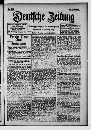 Deutsche Zeitung on May 28, 1907