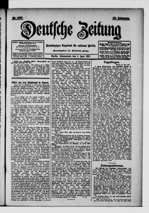 Deutsche Zeitung vom 01.06.1907