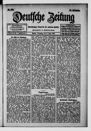 Deutsche Zeitung on Jun 4, 1907