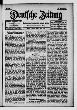 Deutsche Zeitung on Jun 7, 1907