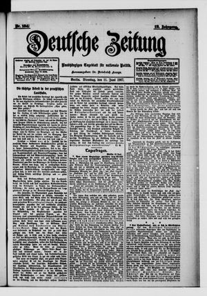Deutsche Zeitung on Jun 11, 1907