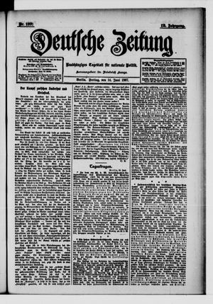 Deutsche Zeitung vom 14.06.1907
