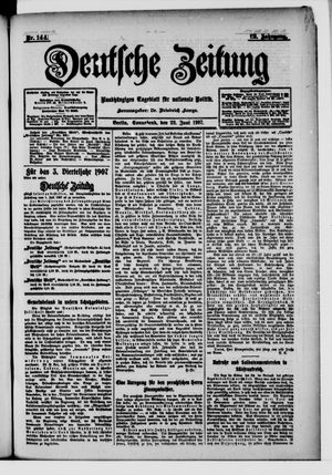 Deutsche Zeitung vom 22.06.1907