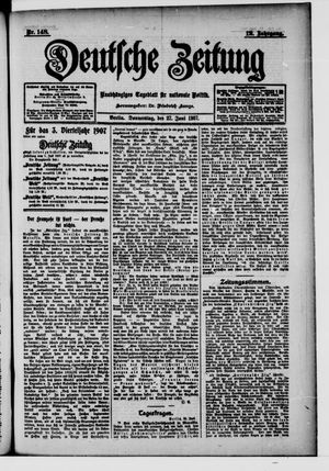 Deutsche Zeitung vom 27.06.1907