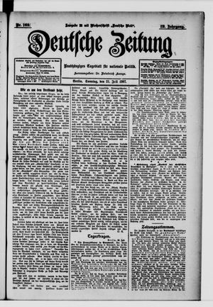 Deutsche Zeitung vom 21.07.1907