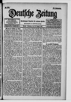 Deutsche Zeitung vom 20.08.1907