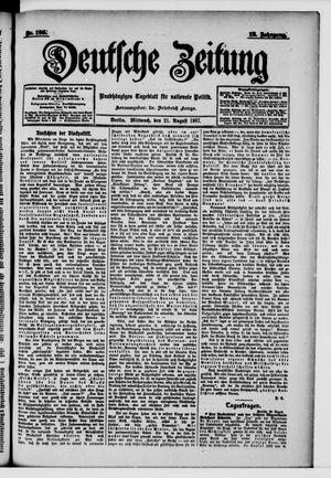 Deutsche Zeitung vom 21.08.1907