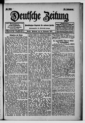 Deutsche Zeitung vom 25.09.1907